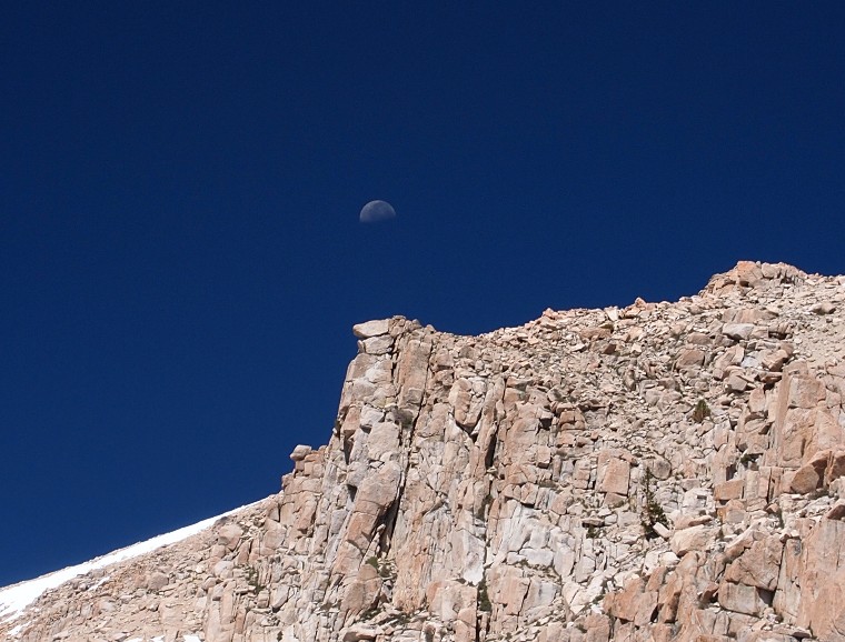 Moon over Cirque Lake