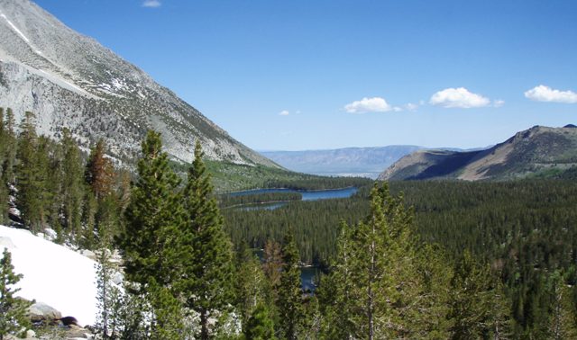 Davis Lake in the distance and Hilton #2 through the trees.