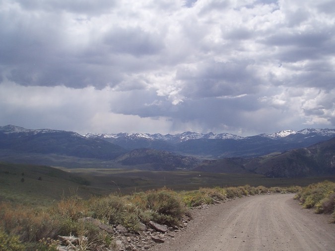 Storm clouds moving in over Sonora Pass.