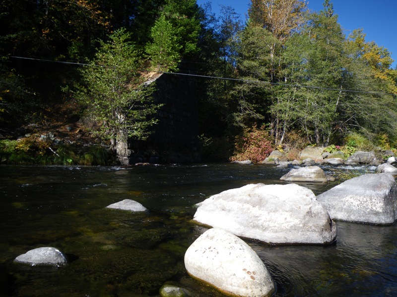 Sarting at The Wall below Soda Creek.