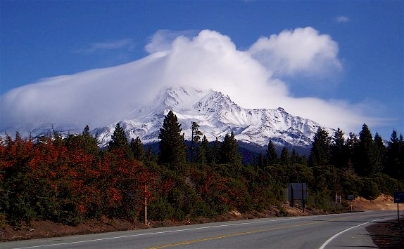 Mt. Shasta on a crisp fall day.